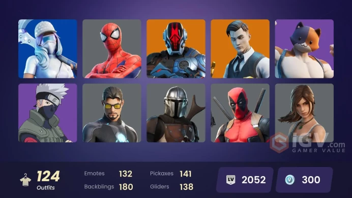 [PSN/XBOX/PC] 124 skins | Gold Midas | Naruto Uzumaki | Subzero Cryptic | Ronin | Fade | Frostbite | The Imagined | Renzo the Destroyer