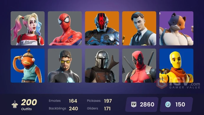 [PSN/XBOX/PC] 201 skins | Rogue Spider Knight | Ronin | Fade | Hunter | Valeria | Midas | The Imagined | Paradigm (Reality-659)