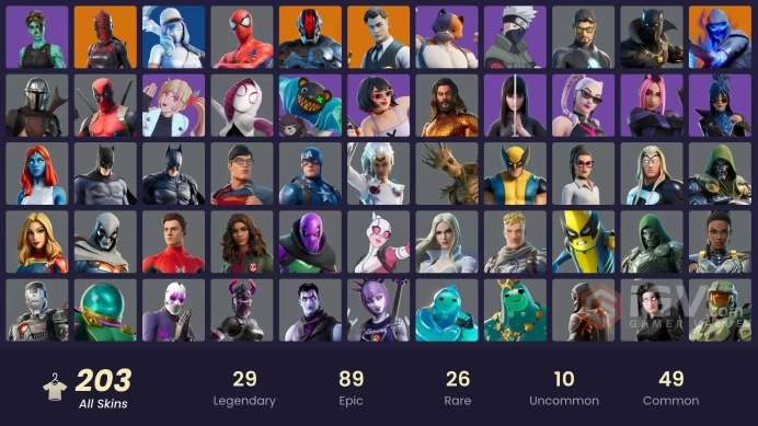 [PSN/XBOX/PC] 203 skins | OG STW | Master Chief | Gold Brutus | Gold Midas | Snake Eyes | Point Patroller | Fixer | Vivi Chroma | Naruto Uzumaki