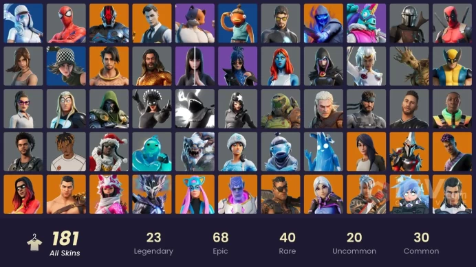 [PSN/XBOX/PC] 181 skins | Gold Brutus | Gold Midas | WORLD CUP | Heron Stance Hero | Fixer | Vivi Chroma | Trilogy | Sultura | Ronin | Fade