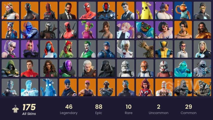[PC/PSN] 175 skins | Gold Brutus | Gold Midas | Rogue Agent | John Wick | The Ice King | Take The L |Y215