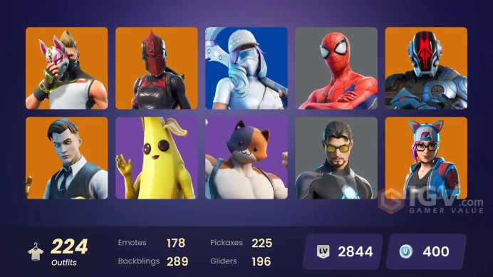 PC,PSN,XBOX 224 SKINS FA - LEVIATHAN AXE - BLAZE,JOLTARA,HIME,ALLI,LYNX,DEIMOS,DOOM,WOLVERINE,KOR,LARA CROFT RK897