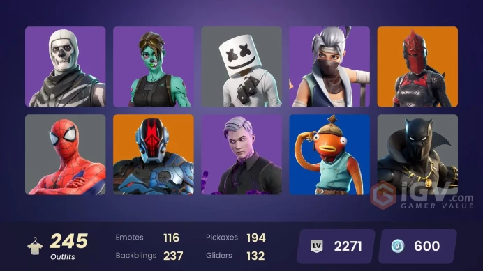 PC,PSN,XBOX 245 SKINS FA - VICTOR ELITE,BLAZE,BACKLASH,JOLTARA,JANKY,CATWOMAN,KOR,CARNAGE,NINJA,MORTY,STARFLARE RK913
