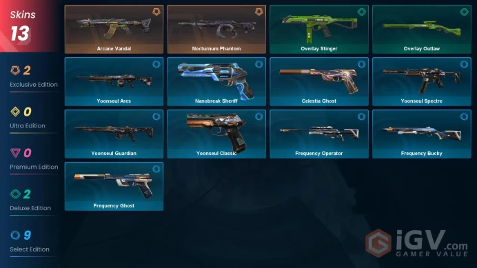 Eu/Full Access/ranked Ready/Nocturnum Phantom + Arcane Vandal + 11 more