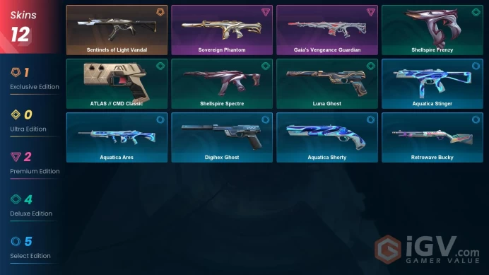Eu/Full Access/Ranked Ready/Sentinels of Light Vandal + Gaia's Vengeance + Guardian Sovereign Phantom