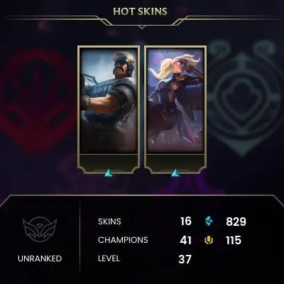 EUNE Christmas prices Hanld leveled Smurf account