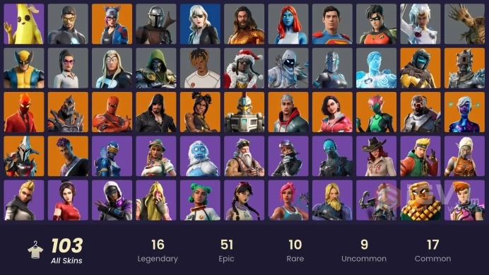 [PC/PSN/XBOX/SWITCH] 103 skins | Leviathan Axe | Reaper Axe | Candy Axe | Zenith | Hybrid | Ruin | Blackheart | The Scientist | Galaxy Scout 