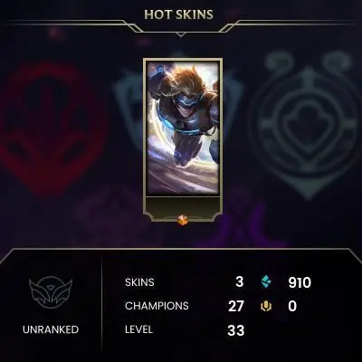 [EUW SERVER] Unranked Smurf Account ◈ UNRANKED ◈ lvl 30 + ◈10 Unranked Games NOT PLAYED ◈ FULL ACCESS ◈ EUROPE WEST ◈ 24/7 Live service