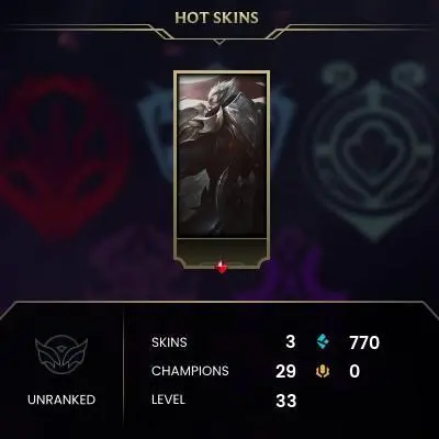 [EUW SERVER] Unranked Smurf Account ◈ UNRANKED ◈ lvl 30 + ◈10 Unranked Games NOT PLAYED ◈ FULL ACCESS ◈ EUROPE WEST ◈ 24/7 Live service