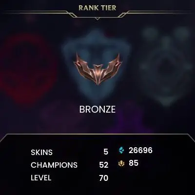 [EUW] - Bronze IV / Fresh / Changeable Mail | Instant Delivery | Lifetime Warranty | 100% Handmade & Secure | 24/7 Support
