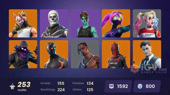 FA - [PSN/XBOX/PC] 253 skins | OG STW | Travis Scott | Blue Team Leader | Astro Jack | Gold Brutus | Gold Meowscles | Gold TNTina | Gold Midas |