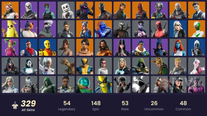 [PC/XBOX] 328 skins | OG STW | The Reaper | Elite Agent | Gold Brutus | Gold Meowscles | Gold Midas | Omega (stage 5) | Blue Striker | 150 VB