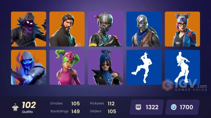 [PC] 102 skins | The Reaper | Blue Squire | Royale Knight | Elite Agent | Rogue Agent | Hybrid | Peter Griffin | Sorana | 1700 VB