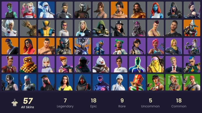 [PC/PSN/NINTENDO]   57 skins | Menace (Challenger Menace ⸱ Flame) | Black | Predator | Fade | Joltara | Spire Assassin | Raz |ZAK174  