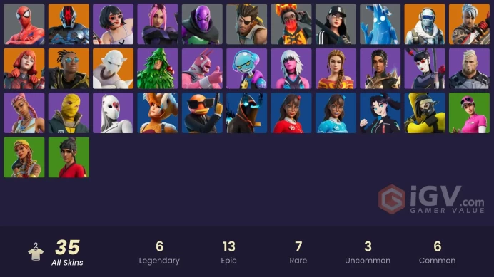 [PC/XBOX/NINTENDO] 35 skins | Aura | Ronin (Cape) | The Imagined (Combat Elite) | The Foundation (Helmet Off) | Malik |max044