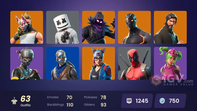 FA - [PSN/XBOX/PC] - 63 skins | The Reaper | Blue Squire | Royale Knight | Elite Agent | Malik | Snap | Carbide | Omega | The Visitor | Valor |