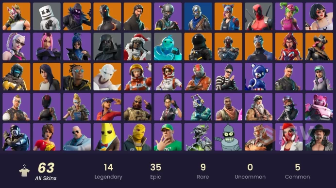 FA - [PSN/XBOX/PC] - 63 skins | The Reaper | Blue Squire | Royale Knight | Elite Agent | Malik | Snap | Carbide | Omega | The Visitor | Valor |