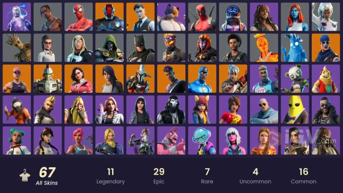 [PC/PSN/Xbox/Nintendo] 67 skins | OG STW | Galaxy | Travis Scott | Astro Jack | Gold Midas | Gold Brutus | Gear Specialist Maya | Eternal Knight