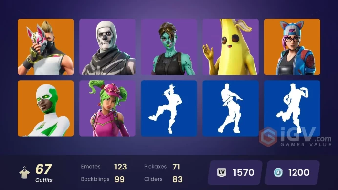 [PC/PSN/XBOX/SWITCH] 67 skins | Take The L | Catalyst | Calamity | Carbide | Luxe | Rox | Blackheart | Zenith | Drift