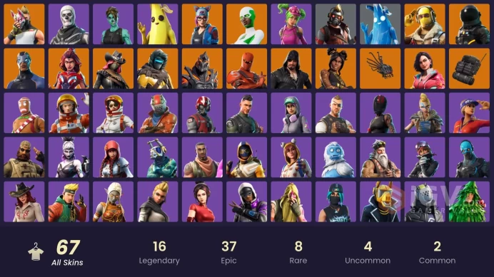 [PC/PSN/XBOX/SWITCH] 67 skins | Take The L | Catalyst | Calamity | Carbide | Luxe | Rox | Blackheart | Zenith | Drift