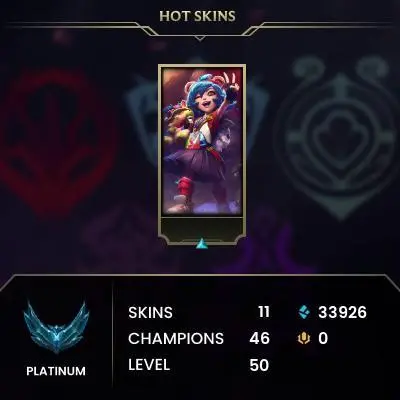 [EUW] - Platinum IV / 11 Skins / Changeable Mail | Instant Delivery | Lifetime Warranty | 100% Handmade & Secure | 24/7 Support