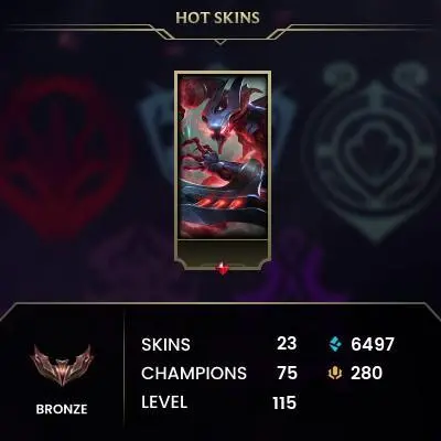 [EUW] - Bronze III / 22 Skins / Changeable Mail | Instant Delivery | Lifetime Warranty | 100% Handmade & Secure | 24/7 Support