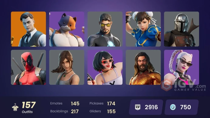 [PSN/XBOX/PC] 157 skins | Gold Brutus | Gold Midas | Fade | Zeus | Valeria | The Imagined | Renzo the Destroyer | Mizuki | Predator | Era