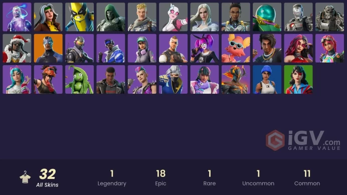 [PSN/XBOX/PC] 32 skins | Galaxy | Blue Team Leader | Blue Striker | Rogue Agent | Carbide | Mysterio | Captain Jones | Peelverine