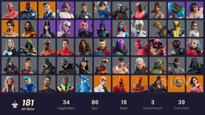 [PSN/XBOX/PC] 181 skins | Gold Brutus | Gold Midas | Omegarok | Joey | The Foundation | Kymera | Son Goku | Fade | Blackheart | Kado Thorne