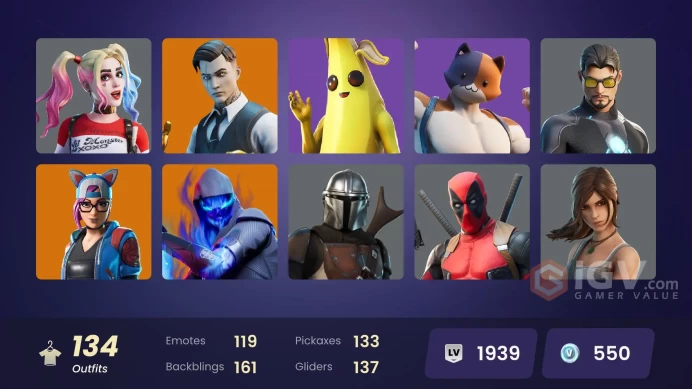 [PSN/XBOX/PC] 134 skins | OG STW | Gold Brutus | Gold Midas | Gold Meowscles | Tart Tycoon | World Warrior | Dire | Vendetta | The Scientist