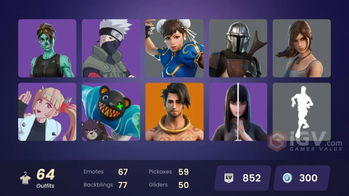 [PSN/XBOX/PC] 64 skins | Naruto Uzumaki | Major Lazer | Torin | Raz | Paradigm (Reality-659) | The Cube Queen | Moisty Merman