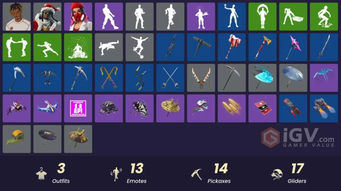 [PSN/XBOX/PC] 3 skins | Slayer Juice WRLD | Santa Dogg | Yulejacket | Lunar Hyperjet | 999 Knives | Snoop's Holladizzle Bass | That's Cold Jac!