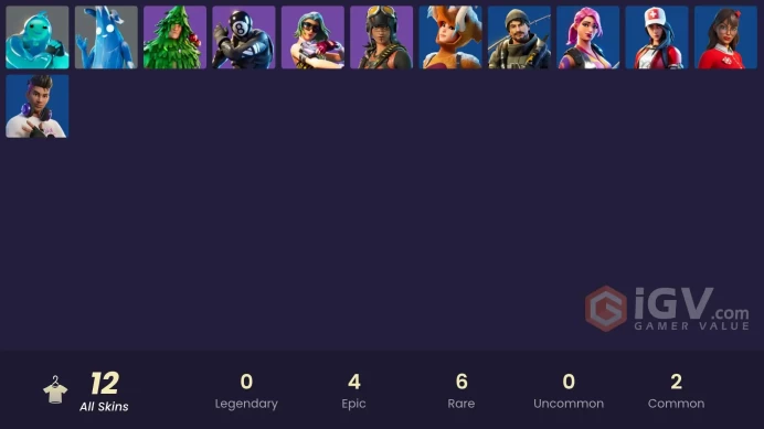 [PSN/XBOX/PC] 12 skins | Rippley vs Sludge | Polar Peely | 8-Ball vs Scratch | Lt. Evergreen | Cameo vs Chic | Renegade Rebel