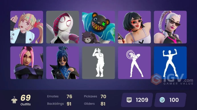 [PSN/XBOX/PC] 69 skins | Twyn | Omegarok | Mizuki | Malik | Nezumi | The Ageless | Peter Griffin | Valeria | Kado Thorne | Snap | Era