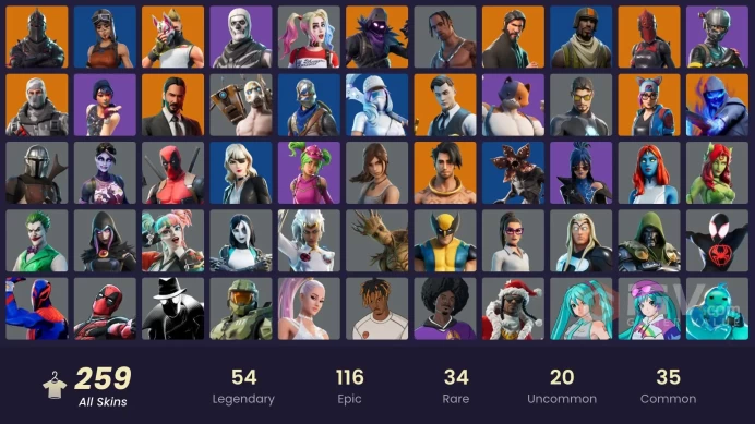 HOT/LEGIT OG SKULL TROOPER (PURPLE) + BLACK KNIGHT + TRAVIS SCOTT + MAKO + STW OLD + CURSE BUSTER + PARAGON BANNER + LEVIATHAN AXE 