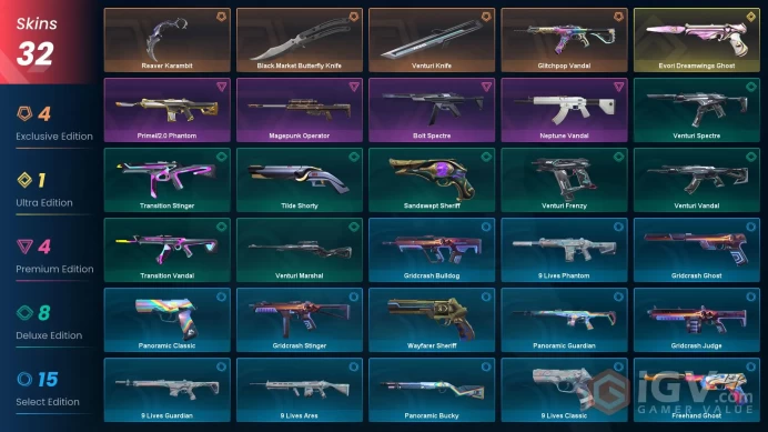Eu/Full Access/Ranked Ready/Reaver Karambit+Black.Market Butterfly Knife+Evori Dreamwings Ghost + Glitchpop Vandal+Prime//2.0 Phantom  + 26 more