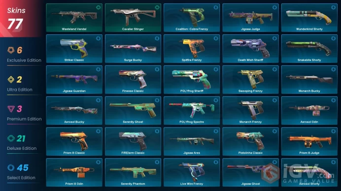 NA+77 skins+25000VP+Ruin Dagger+Outpost Melee+K/TAC Blade+Singularity Sheriff+Elderflame Frenzy+No phone.12.28.3