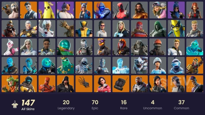 [PSN/XBOX/PC] 147 skins | Gold Brutus | Gold Midas | Tart Tycoon | Rex | Catalyst | Sentinel | Valeria | The Scientist | Spectra Knight