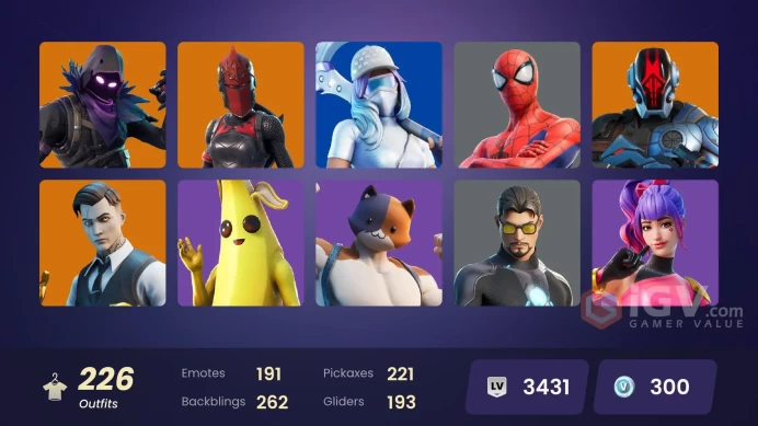 [PSN/XBOX/PC] 226 skins | Gold Midas | Joey | Vendetta | The Foundation | Kymera | Optimus Prime | Son Goku | Fade | Blackheart | Kado Thorne