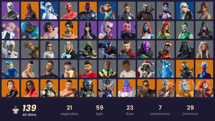 [PSN/XBOX/PC] 139 skins | The Champion | Snake Eyes | Paradigm (Reality-659) | Joey | Kado Thorne | The Origin | Joltara | Kymera