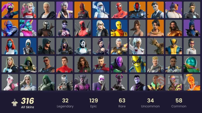 [PSN/XBOX/PC] 316 skins | Gold Midas | Gold Meowscles | Gold Brutus | Keri Commander | Kata Captain | Mat Master | NBA 75 Clutch