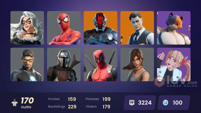 [PSN/XBOX/PC] 170 skins | Gold Meowscles | Gold Midas | Gold Brutus | Paradigm (Reality-659) | Joey | Kado Thorne | The Origin | Nezumi