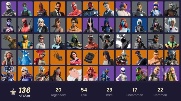 [PSN/XBOX/PC] 136 skins | Neo Versa | Gold Meowscles | Gold Brutus | Gold Midas | Heron Stance Hero | Ronin | Catalyst | Menace | Predator