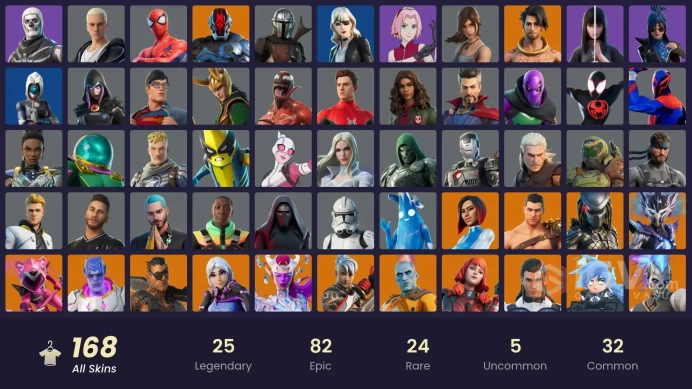 [PSN/XBOX/PC] 168 skins | Championship Aura | Joey | Kado Thorne | The Origin | Nezumi | Omegarok | Kymera | Spire Assassin | Ronin
