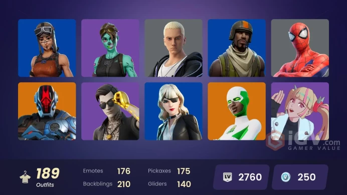 [PSN/XBOX/PC] 189 skins | Renegade Raider | Aerial Assault Trooper | Lina Scorch | Naruto Uzumaki | Paradigm (Reality-659) | Joey