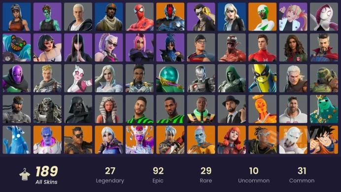 [PSN/XBOX/PC] 189 skins | Renegade Raider | Aerial Assault Trooper | Lina Scorch | Naruto Uzumaki | Paradigm (Reality-659) | Joey