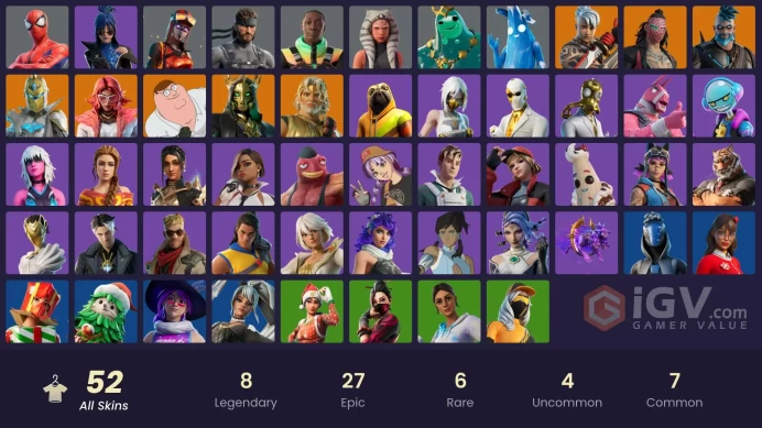 [PSN/XBOX/PC] 52 skins | Sultura | Peter Griffin | Hades | Valeria | Omegarok | Spectra Knight | Ronin | Zeus | Kado Thorne | Poseidon