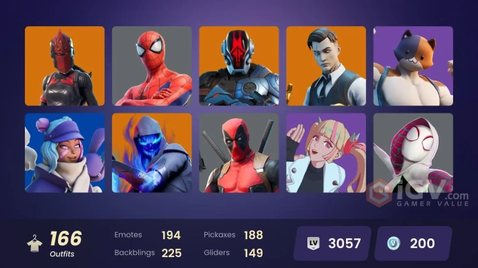 [PSN/XBOX/PC] 166 skins | Gold Meowscles | Gold Midas | Gold TNTina | Gold Brutus | Dummy Supreme | Paradigm (Reality-659) | The Origin