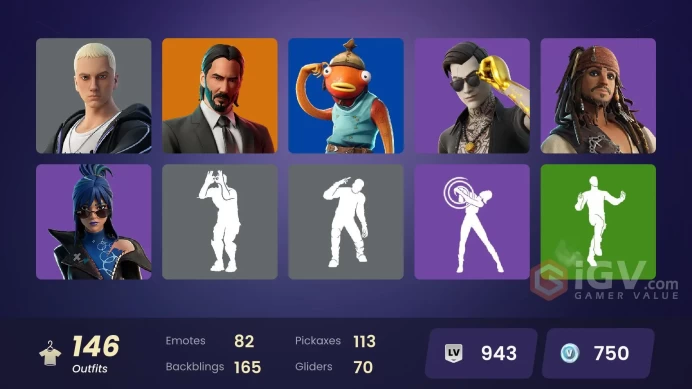 [PSN/XBOX/PC] 146 skins | FNCS Renegade | Leon S. Kennedy | Renzo the Destroyer | Hades | Son Gohan | The Ageless | Ascendant Midas | Zeus