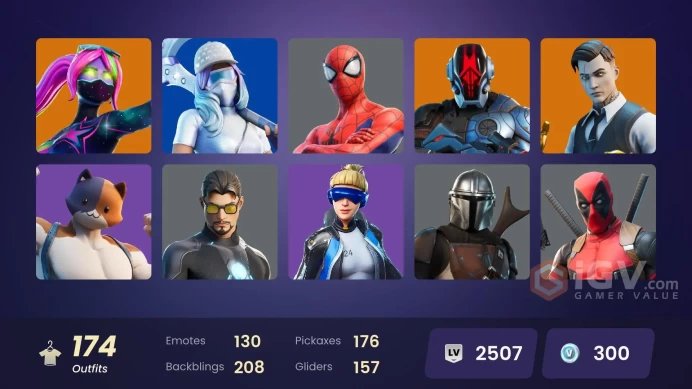[PSN/PC] 174 skins | Neo Versa | Gold Midas | Gold Brutus | Tart Tycoon | Paradigm (Reality-659) | Joey | Kado Thorne | The Origin